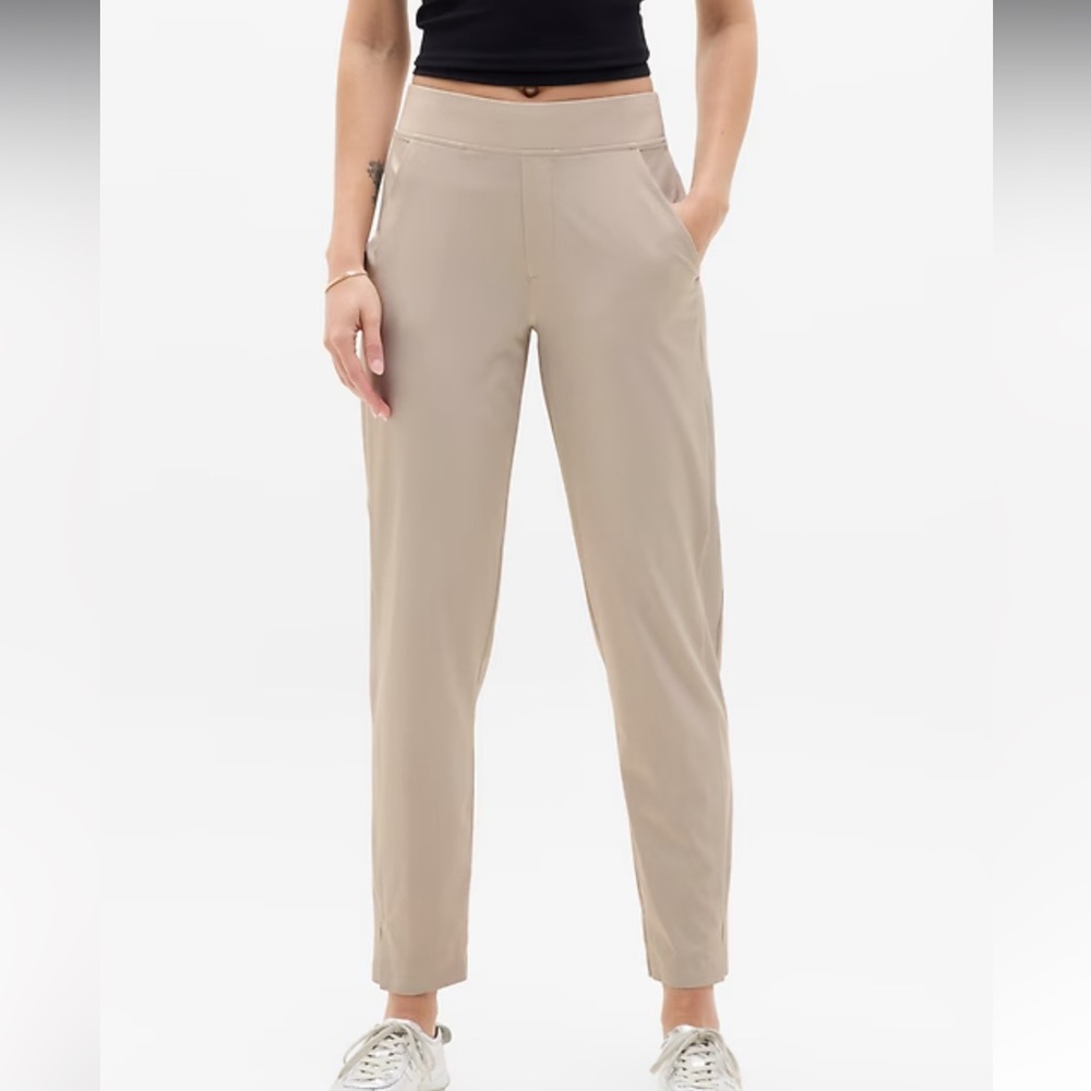Athleta Women's Beige Straight Leg Pants